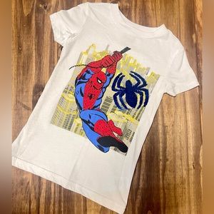 Marvel Spiderman Graphic Tee, Size XS, With Flip Sequin